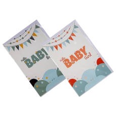 Greeting Card & Envelope - Hello Baby Girl / Boy